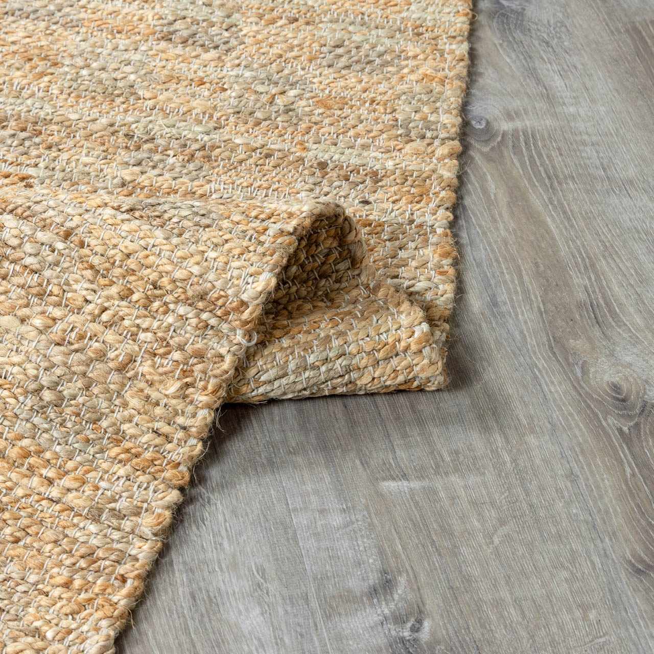 Lonut Checkered Jute Area Rug - Promo