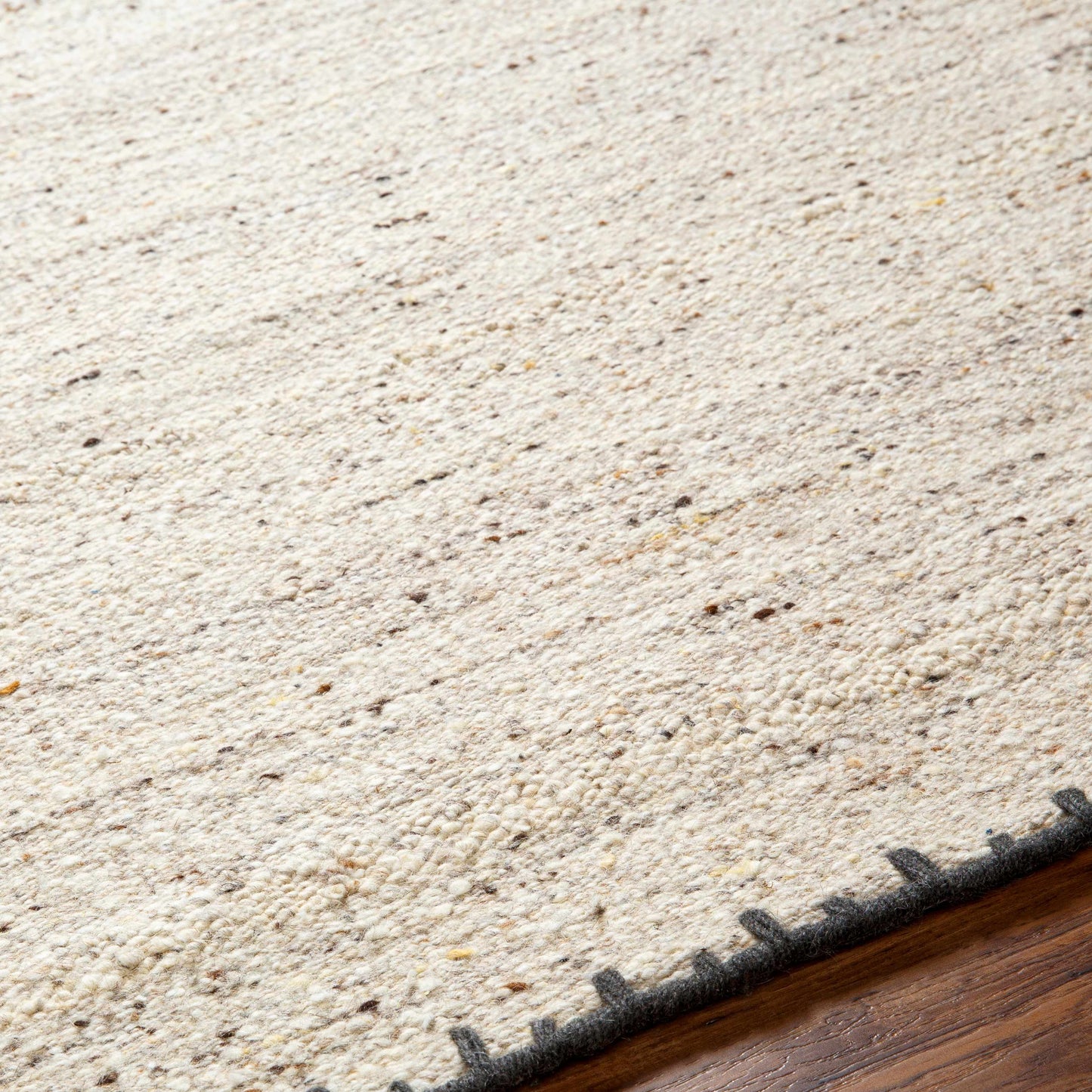 Ayumu Beige Hand Woven Wool Area Rug