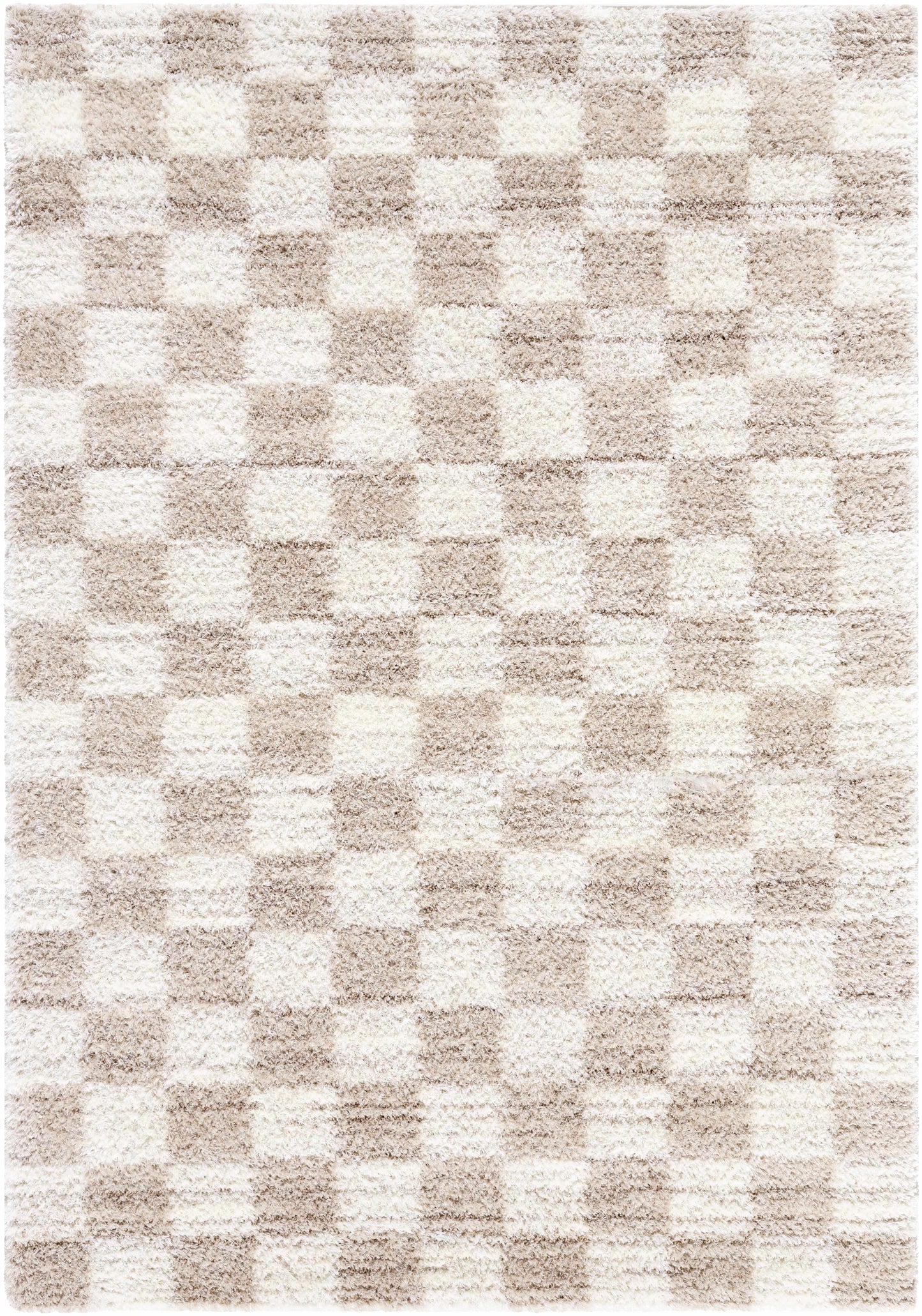 Belita Beige Luxe Shag Area Rug
