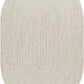 Beige Braided Faux Jute Rug