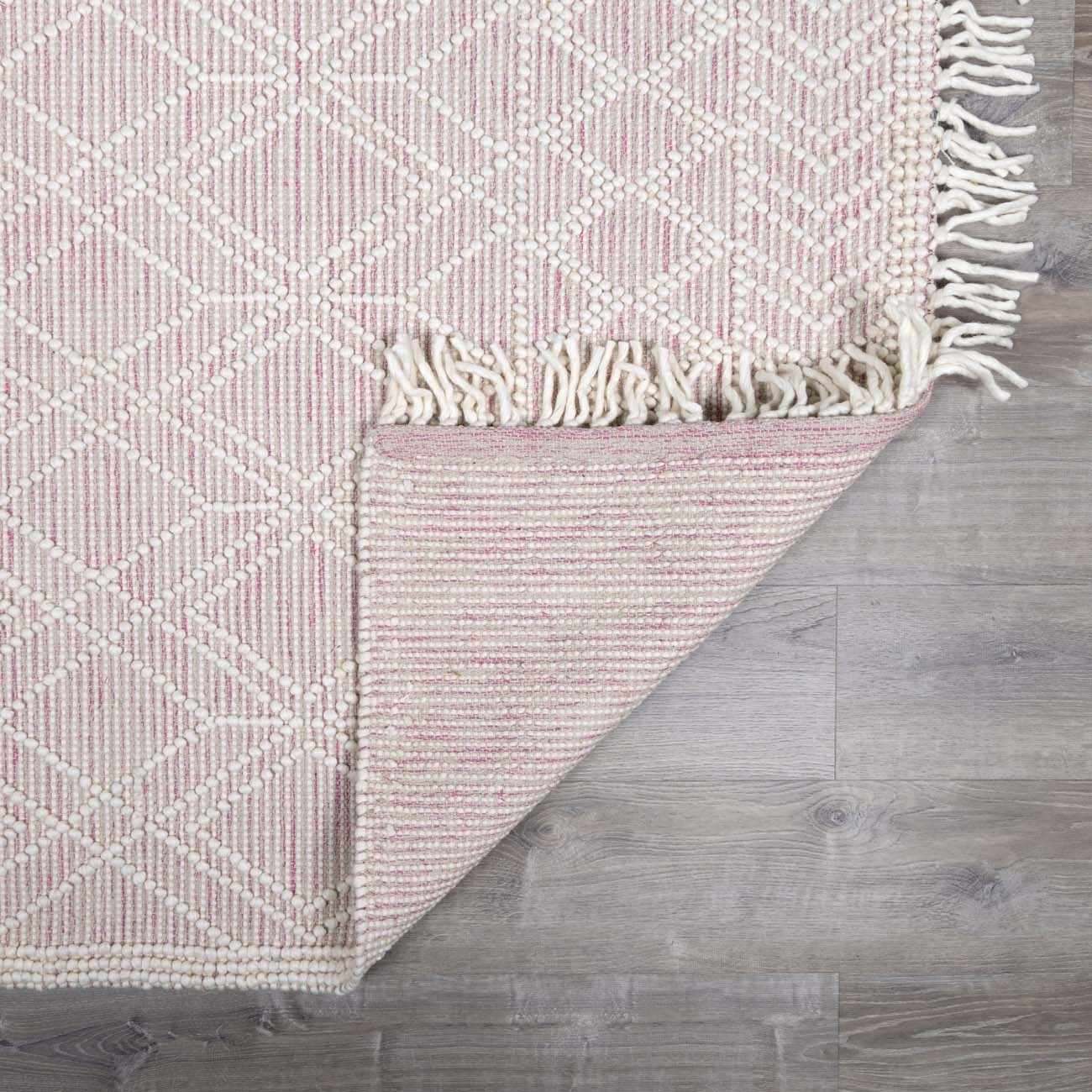 Ramsbury Soft Pink Wool Rug