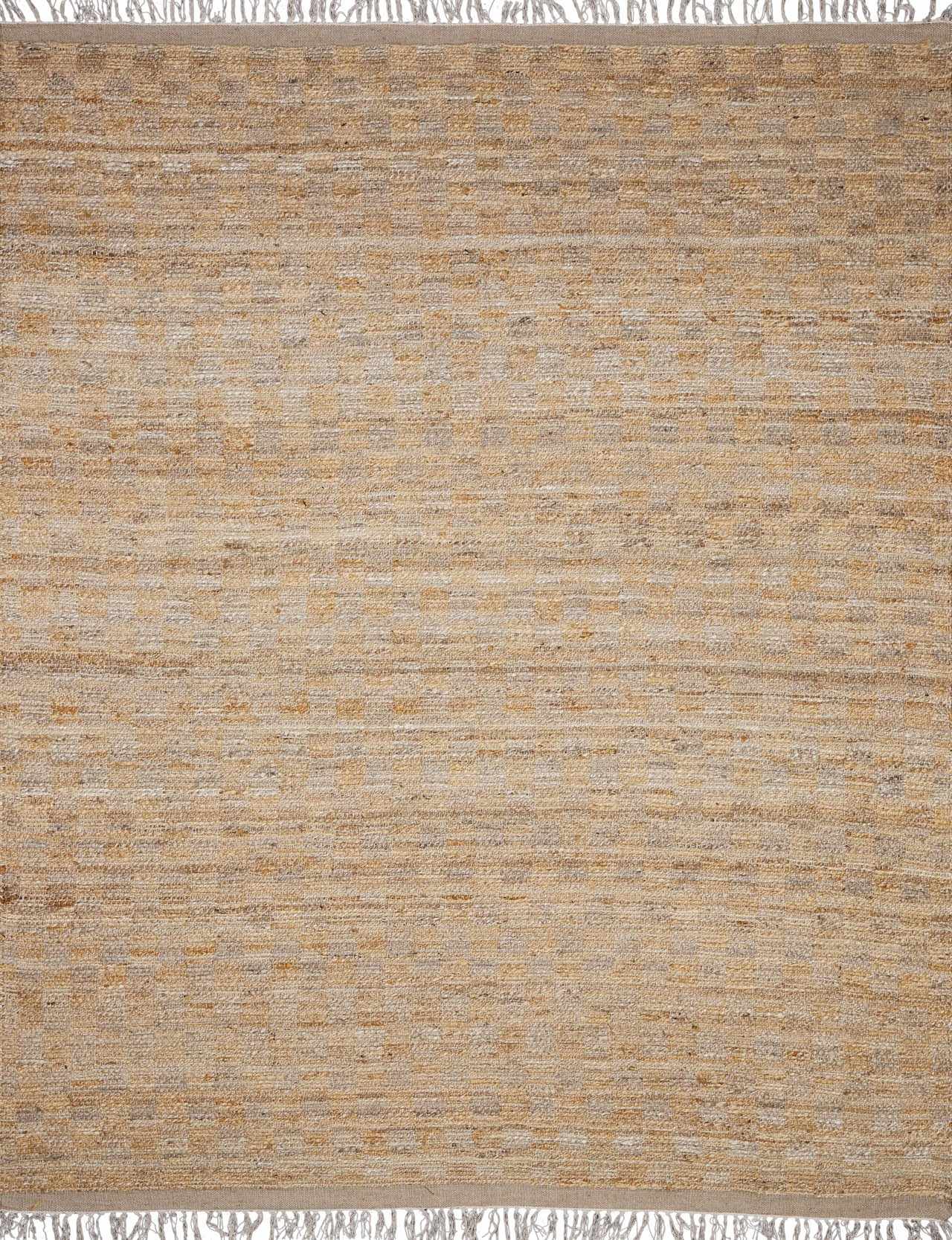 Lonut Checkered Jute Area Rug - Promo