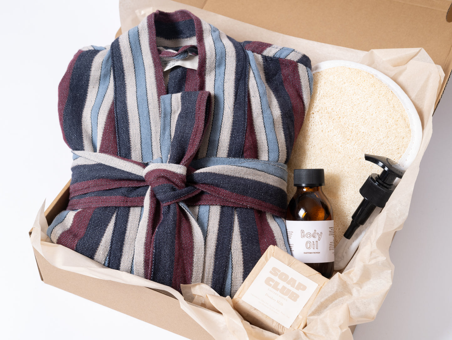 Linen Robe Spa Gift Set