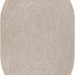 Cream Braided Faux Jute Rug
