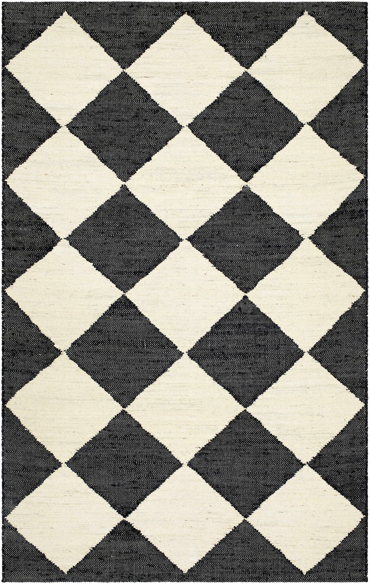 Vivir x Livabliss Antho Black Diamonds Jute Rug