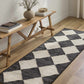 Vivir x Livabliss Antho Black Diamonds Jute Rug