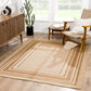 Isoko Bordered Faux Jute Rug