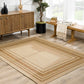 Isoko Bordered Faux Jute Rug