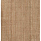 Ambel Chocolate Brown Camel Jute Area Rug
