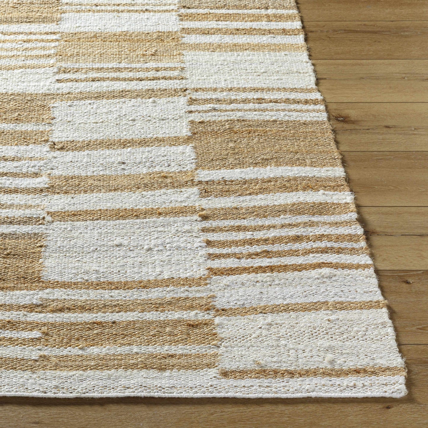 Thyra Broken-Striped Jute Rug