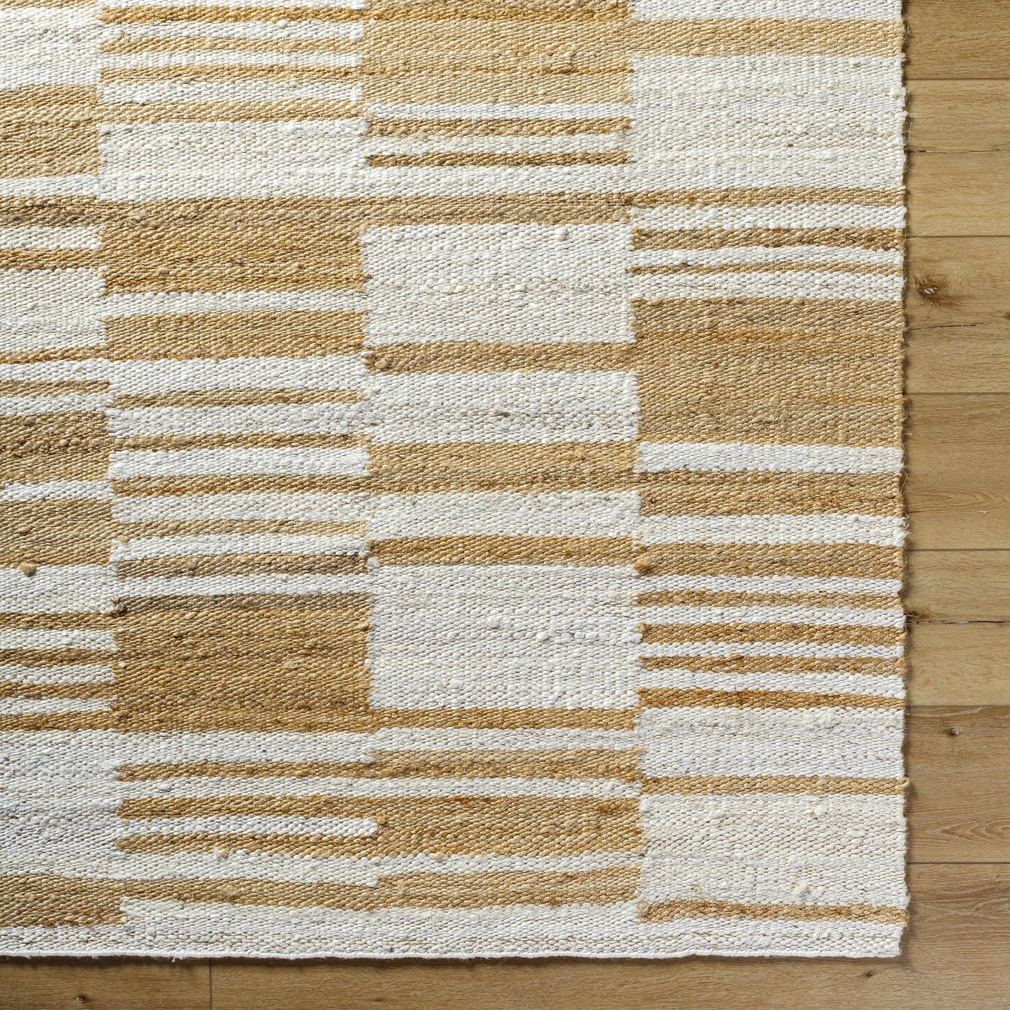 Thyra Broken-Striped Jute Rug