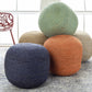 Kaumakani Knitted Jute Round Pouf