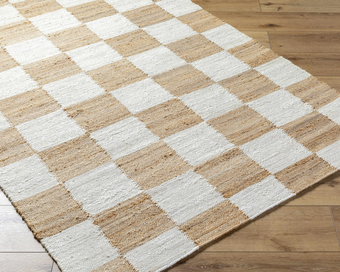 Tyhir Checkered Jute Rug