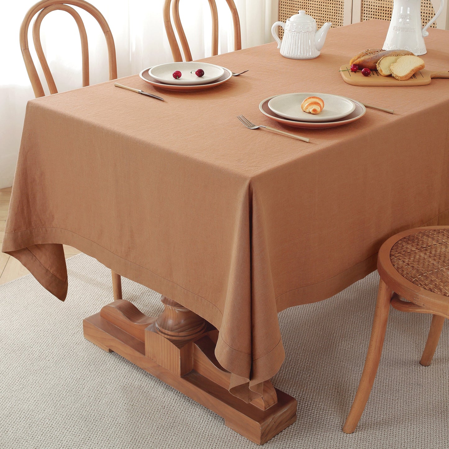 100% French Linen Tablecloth Square (55''*55'')