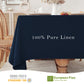 Pure Linen Tablecloth Rectangle - 90 x 132 Inches