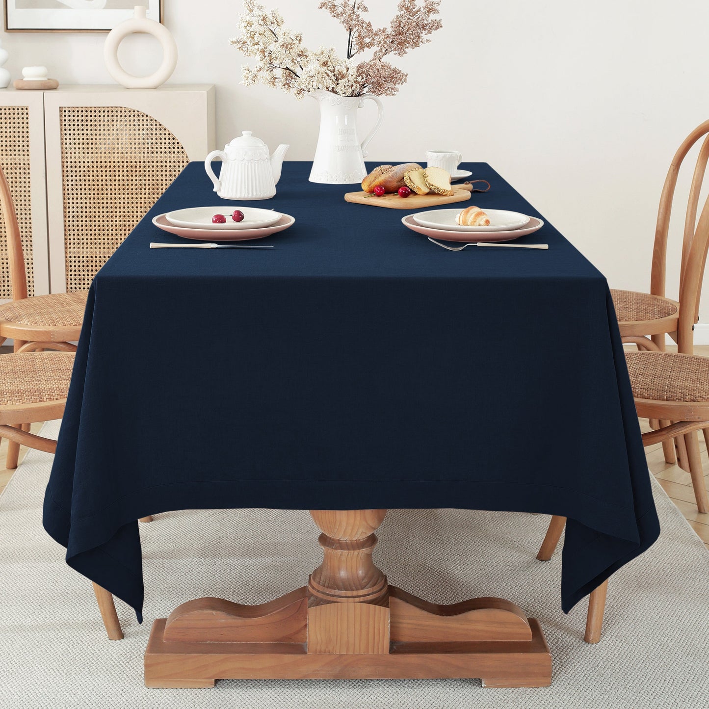100% French Linen Tablecloth Square (55''*55'')
