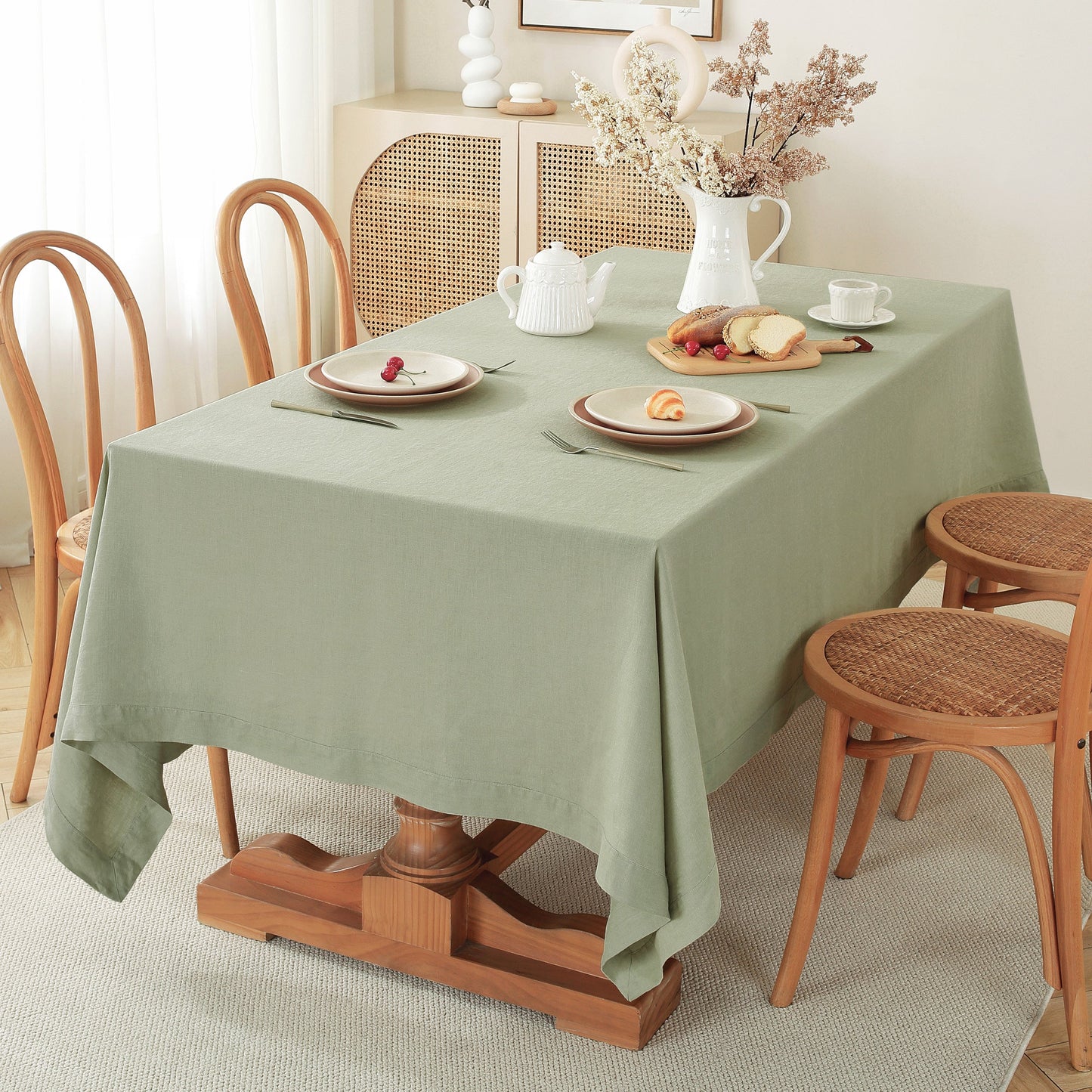 100% French Linen Tablecloth Square (55''*55'')