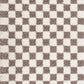 Atira Brown Checkered Area Rug
