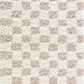 Atira Light Brown Checkered Area Rug