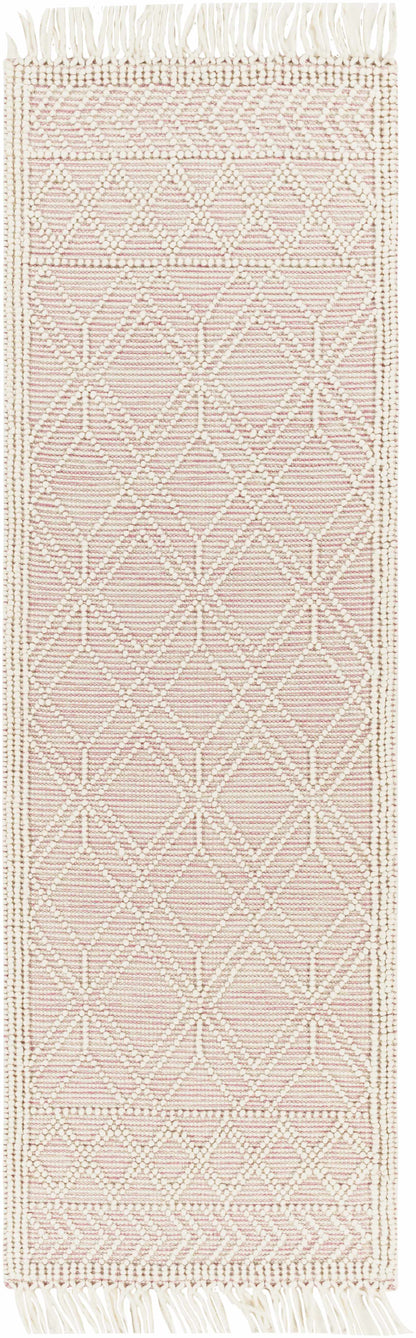 Ramsbury Soft Pink Wool Rug