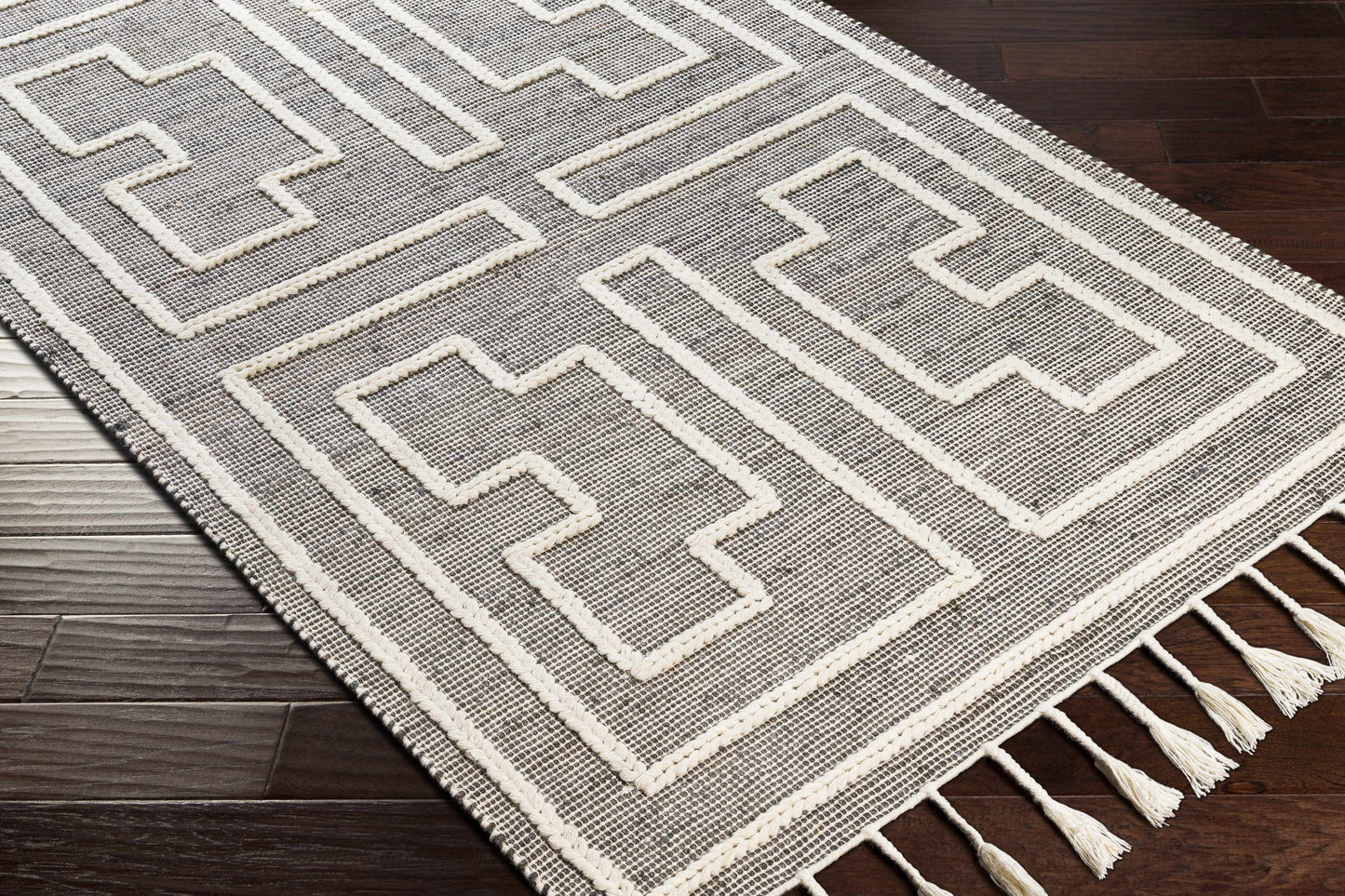 Azra Tasseled Jute&Wool Rug