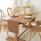 Premium French Linen Table Runner 100% Linen Runner - Beige