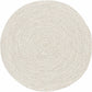 Beige Braided Faux Jute Rug