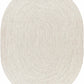 Beige Braided Faux Jute Rug