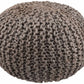 Hauenstein Knitted Jute Pouf
