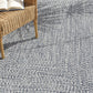 Blue Braided Faux Jute Rug