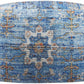 Cuddington Sky Blue Woven Pouf