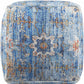 Cuddington Sky Blue Woven Pouf
