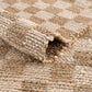 Ionut Checkered Jute Area Rug
