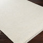 Yaniklar Cream Flat Woven Wool Rug