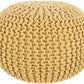 Yablanitsa Orange Knitted Pouf