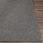 Black Braided Faux Jute Rug