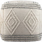 Murgon Cream W Wool Pouf