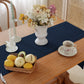 Premium French Linen Table Runner 100% Linen Runner - Navy
