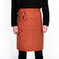 Premium French Linen Bistro Apron 25 x 35 Inch - Caramel