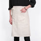 Premium French Linen Bistro Apron 25 x 35 Inch - Natural Linen