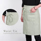 Premium French Linen Bistro Apron 25 x 35 Inch - Sage
