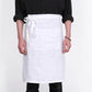 Premium French Linen Bistro Apron 25 x 35 Inch - White