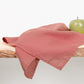 French Linen Tea Towels 14 x 28 Inch (Set of 4) - Pink