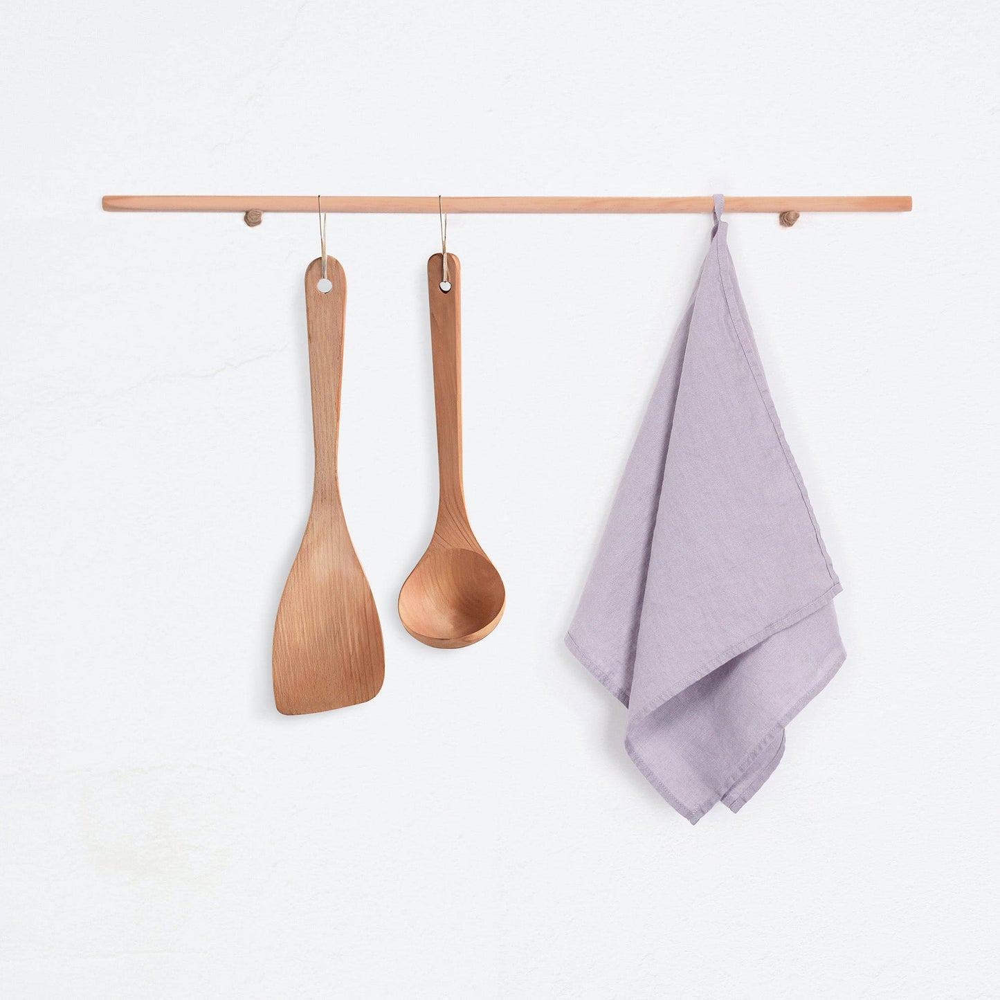 French Linen Tea Towels 14 x 28 Inch (Set of 4) - Purple