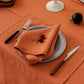 100% French Linen Napkins Set of 4 (20'' x 20'') - Caramel