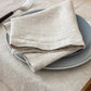 100% French Linen Napkins Set of 4 (20'' x 20'') - Natural Linen