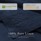 100% French Linen Napkins Set of 4 (20'' x 20'') - Navy