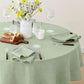 100% French Linen Napkins Set of 4 (20'' x 20'') - Sage