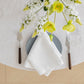100% French Linen Napkins Set of 4 (20'' x 20'') - White