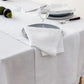100% French Linen Napkins Set of 4 (20'' x 20'') - White